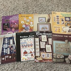 Needlepoint/cross stitch pattern books